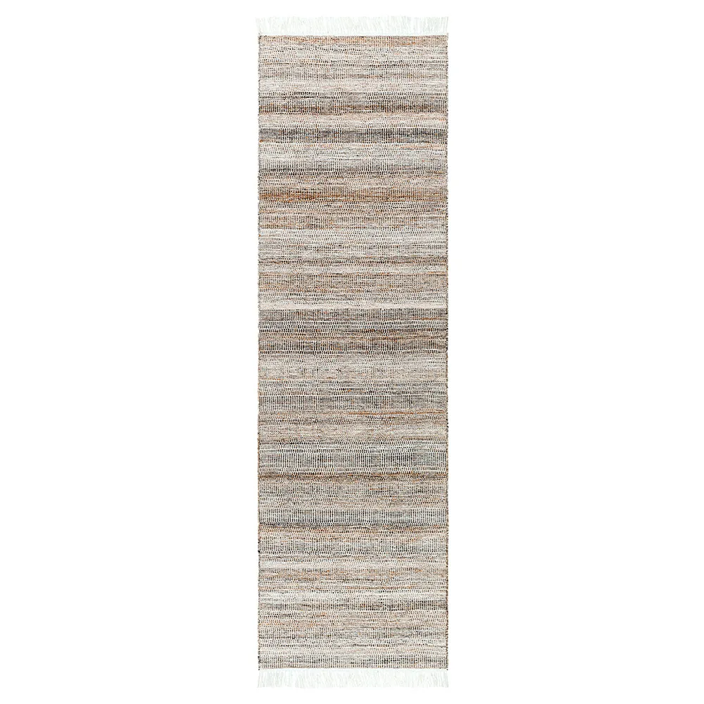 Liliput Striped Indoor Outdoor Rug - Brown