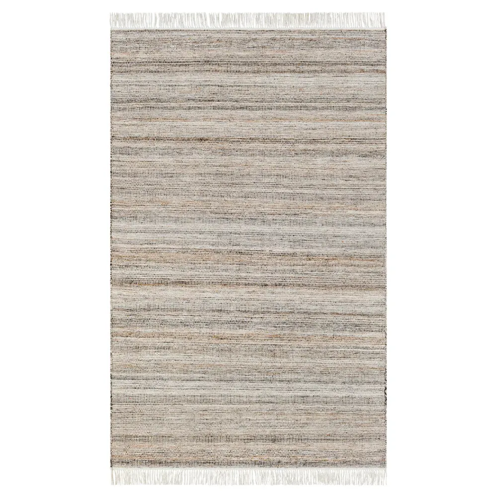 Liliput Striped Indoor Outdoor Rug Sample - Brown image