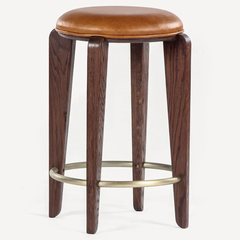 Lilith Counter Stool - Tan, Oak