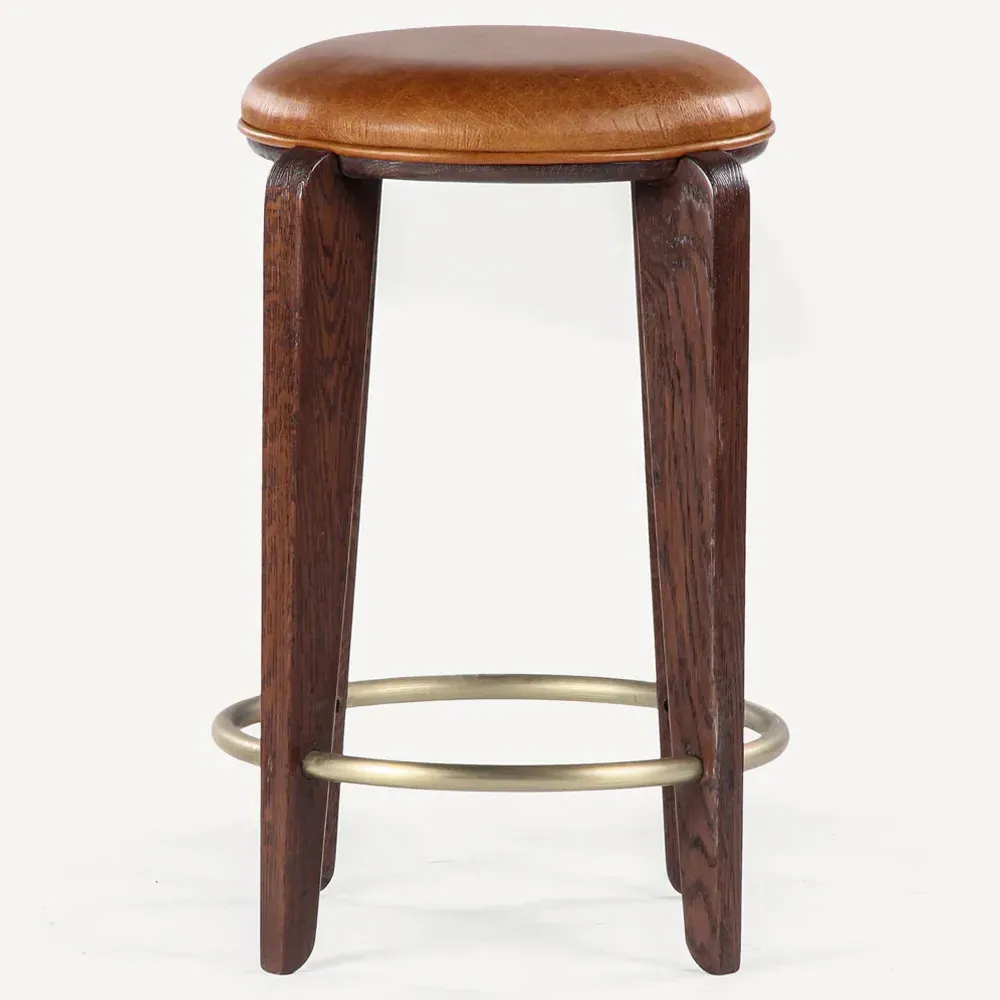 Lilith Counter Stool - Tan, Oak