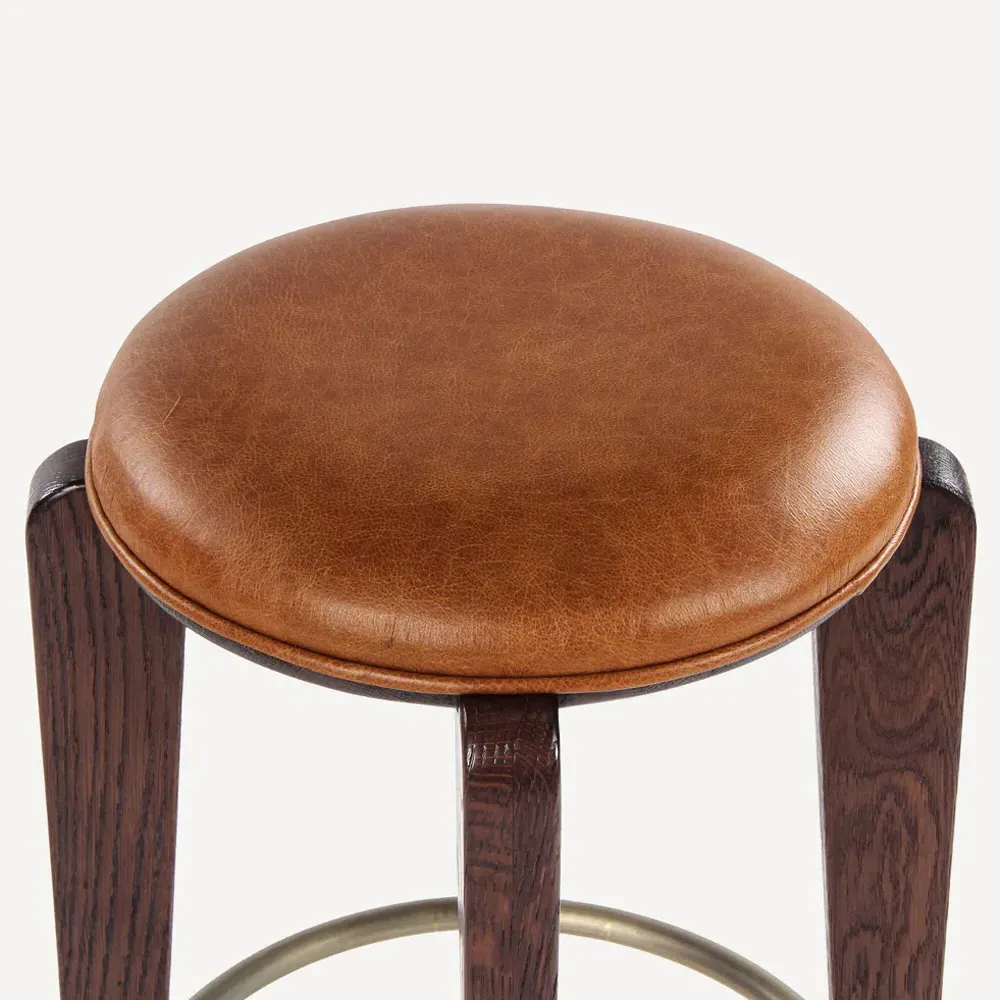 Lilith Counter Stool - Tan, Oak