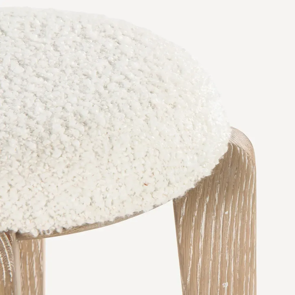 Lilith Counter Stool - White, Oak