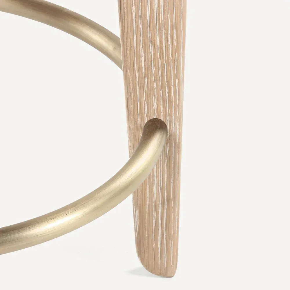 Lilith Counter Stool - White, Oak