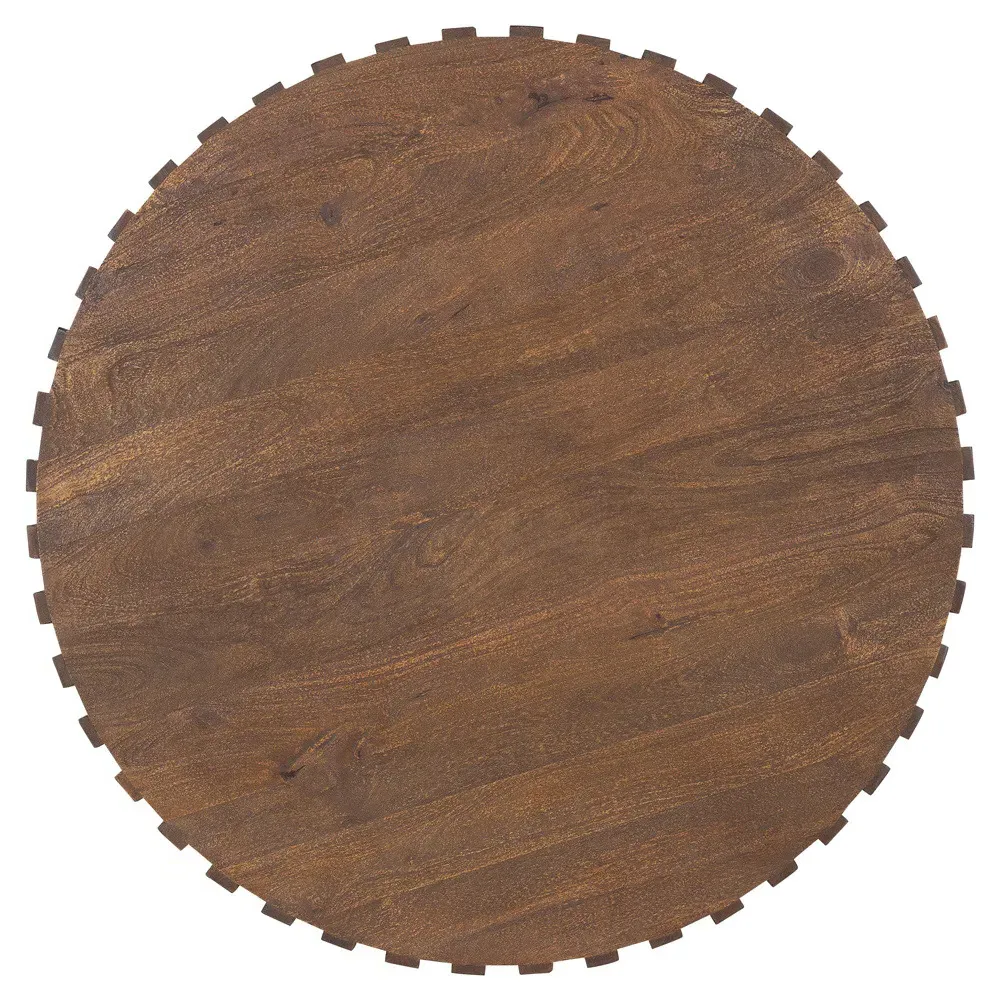 Lillian Round Coffee Table - Brown, Mango Wood