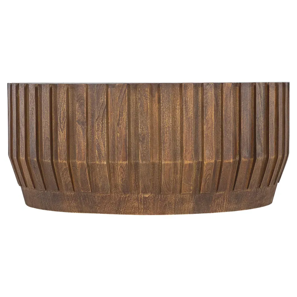 Lillian Round Coffee Table - Brown, Mango Wood image