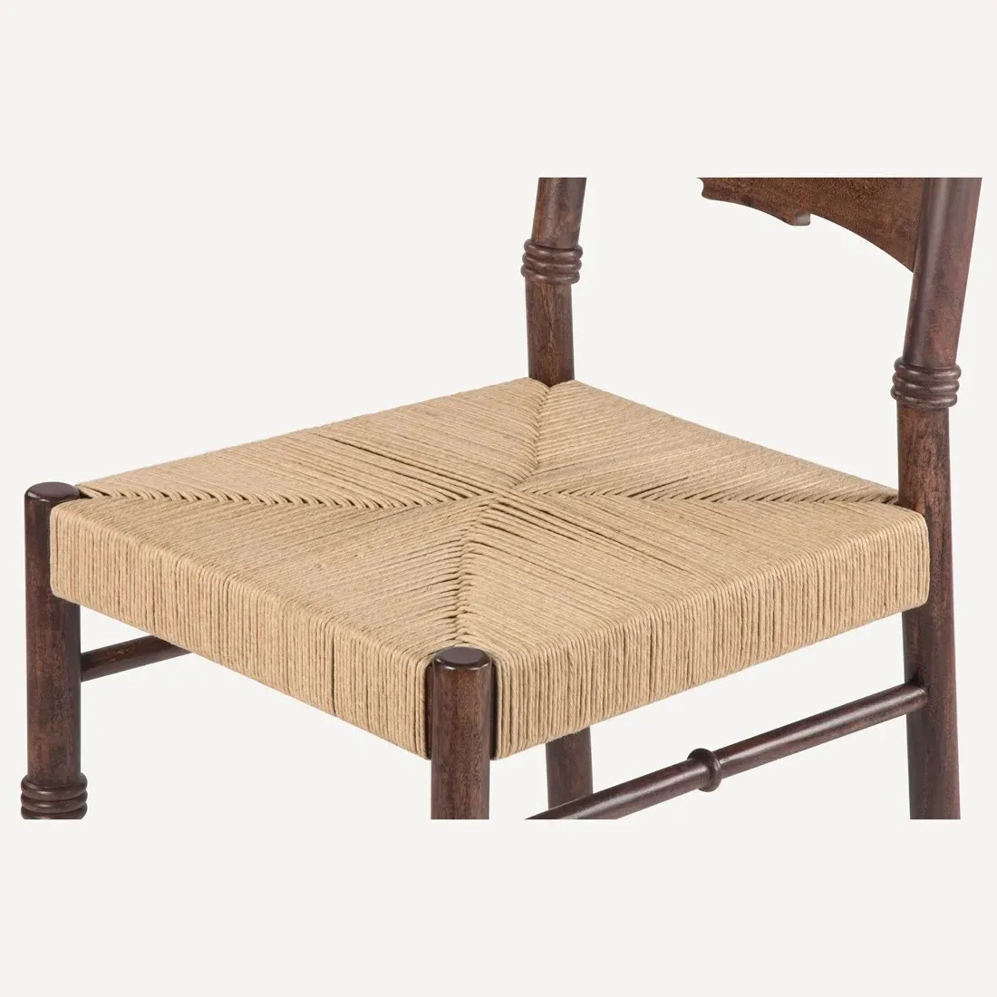 Lillian Woven Cord Dining Chair - Brown, Acacia