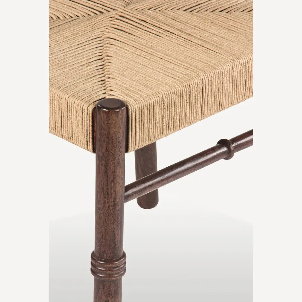 Lillian Woven Cord Dining Chair - Brown, Acacia