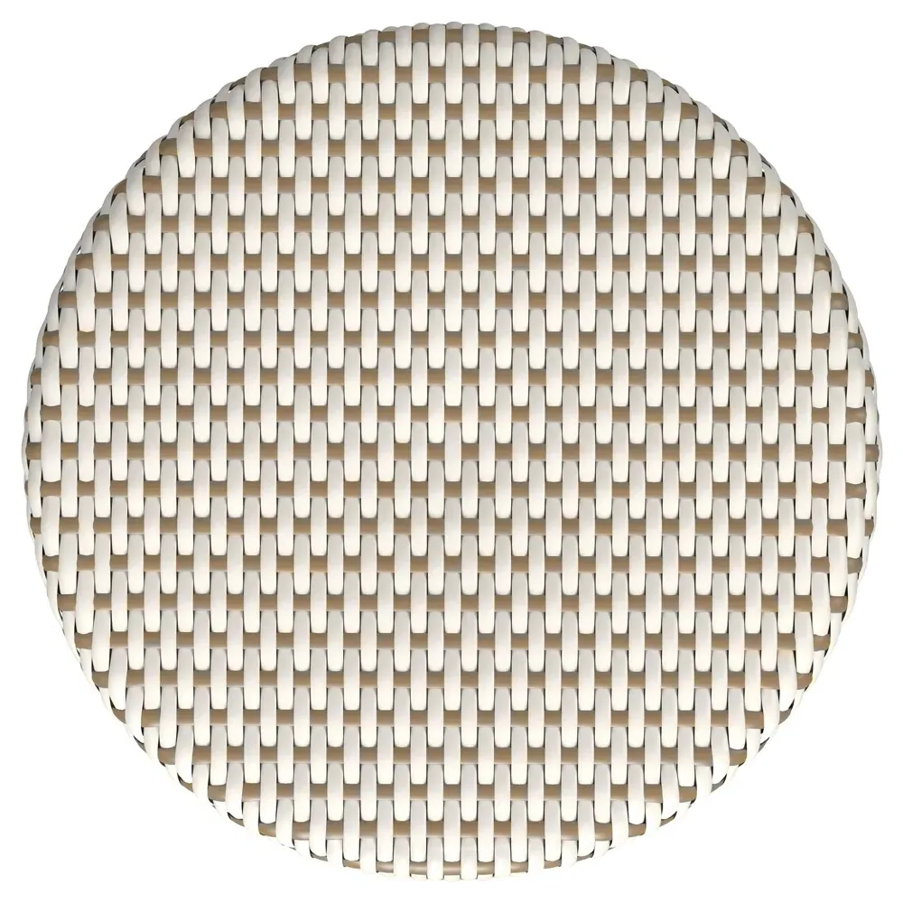 Lily Backless Counter Stool - Beige, Rattan