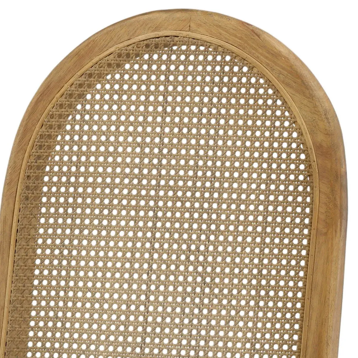 Lily Cane Dining Chair - Brown, Rubber Wood