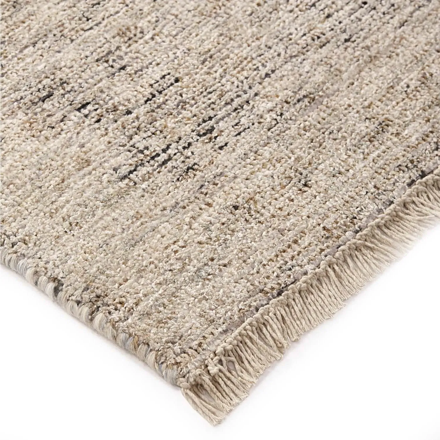 Lily Geometric Patterned Rug - Brown, Wool