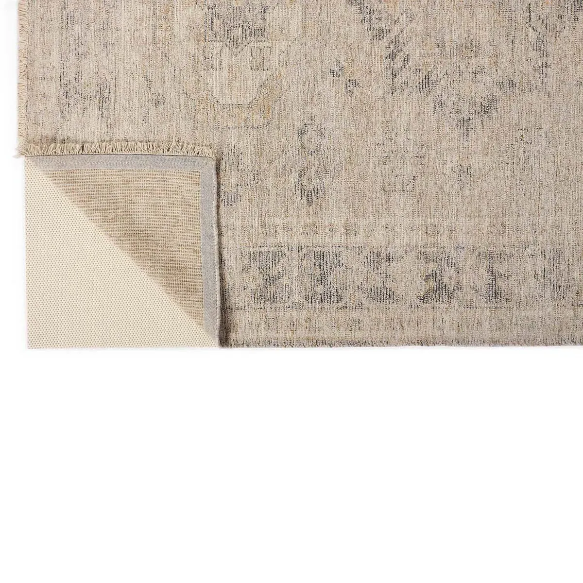 Lily Geometric Patterned Rug - Brown, Wool