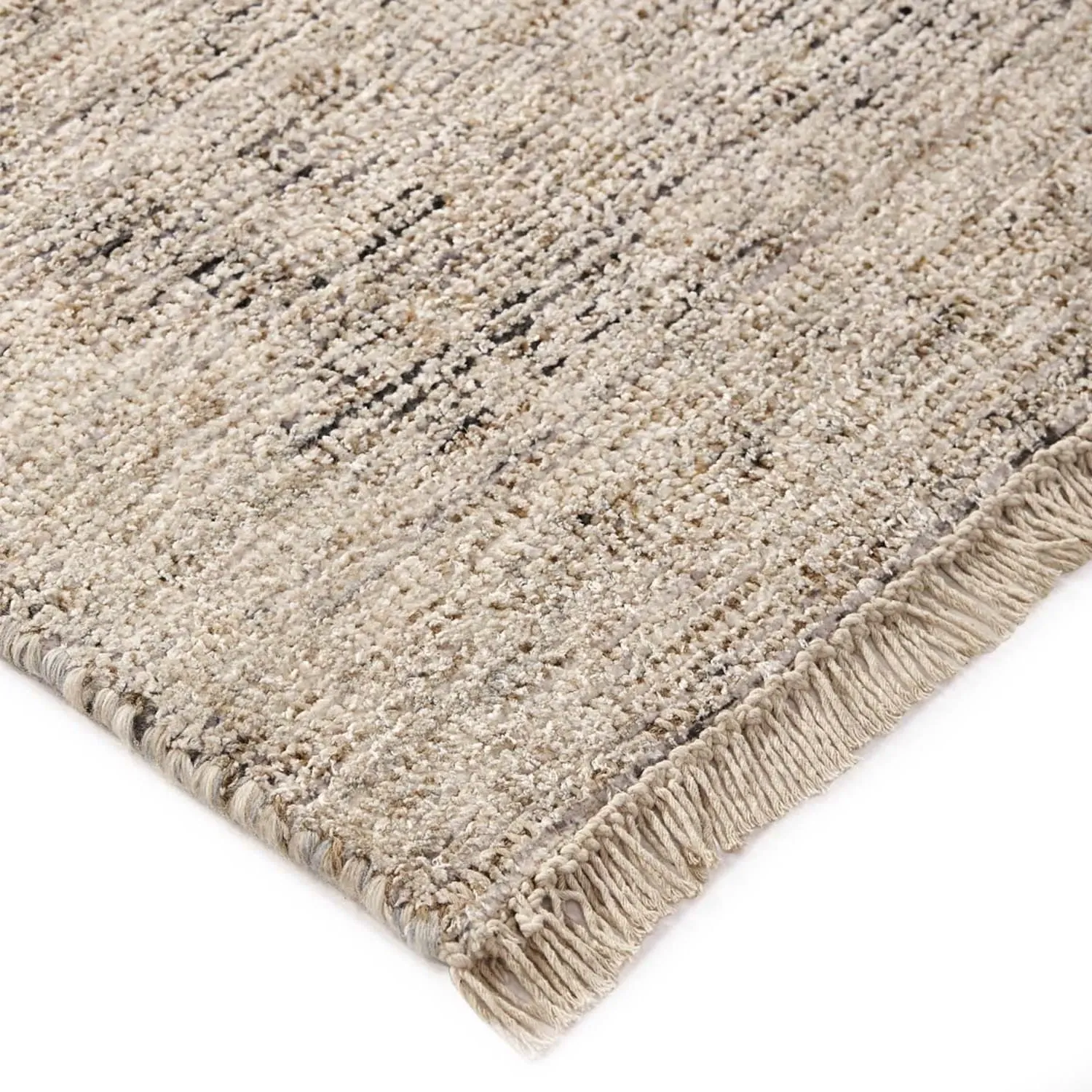 Lily Geometric Patterned Rug - Brown, Wool