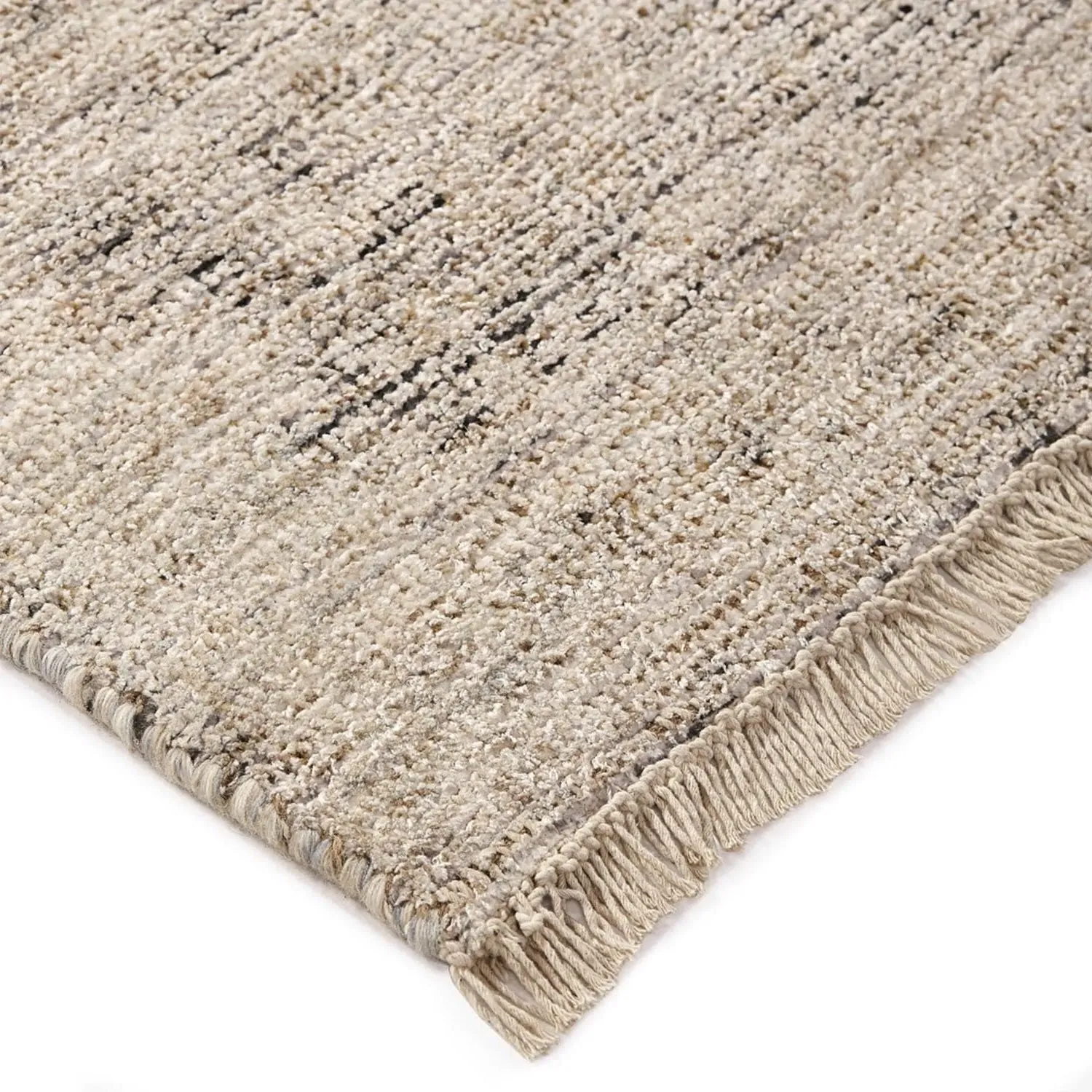 Lily Geometric Patterned Rug - Brown, Wool