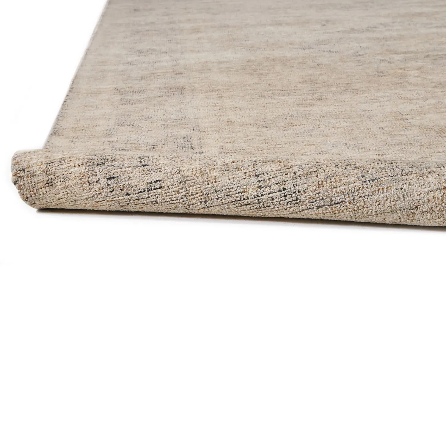 Lily Geometric Patterned Rug - Brown, Wool