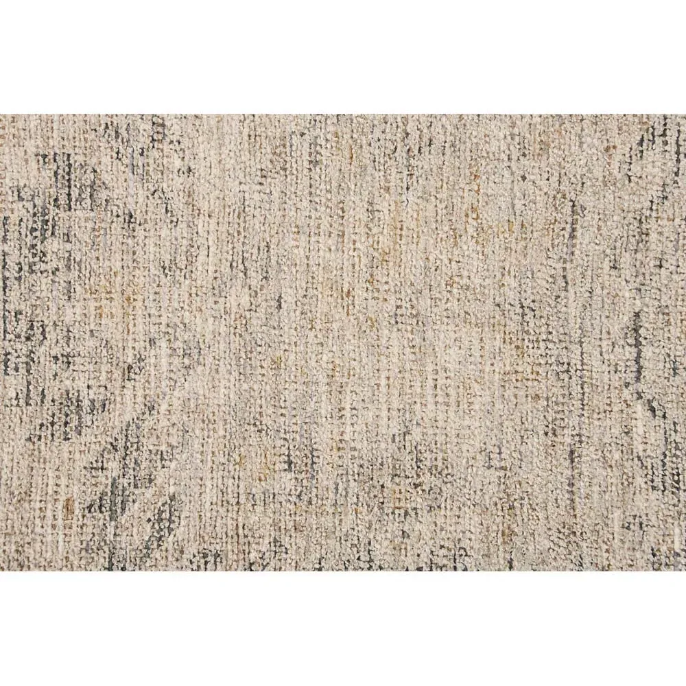 Lily Geometric Patterned Rug - Brown, Wool