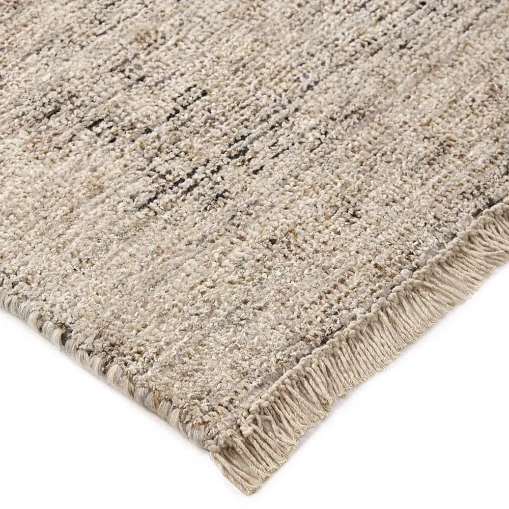 Lily Geometric Patterned Rug - Brown, Wool