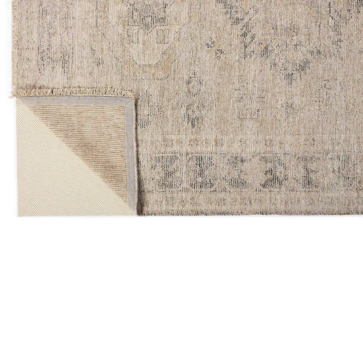 Lily Geometric Patterned Rug - Brown, Wool