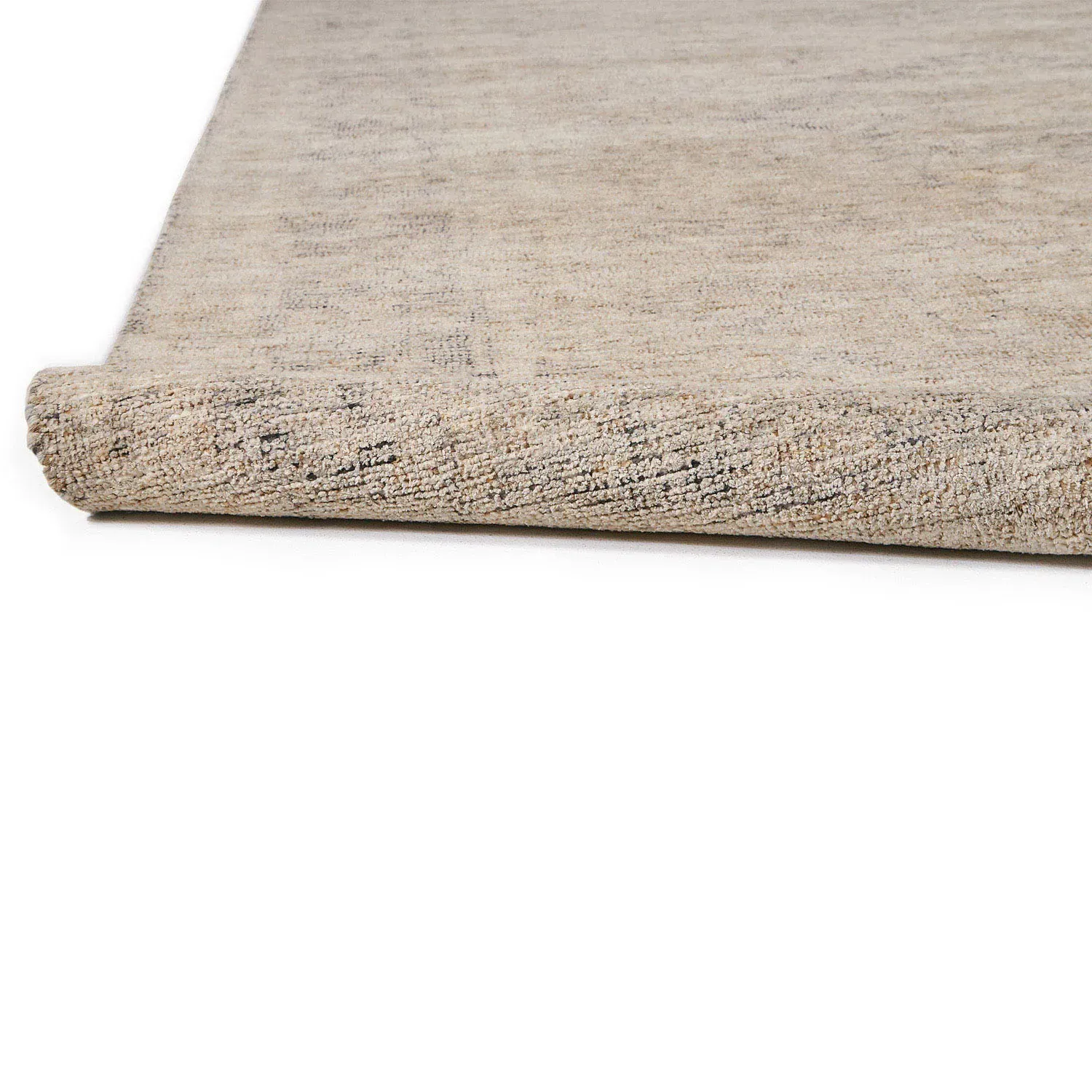 Lily Geometric Patterned Rug - Brown, Wool