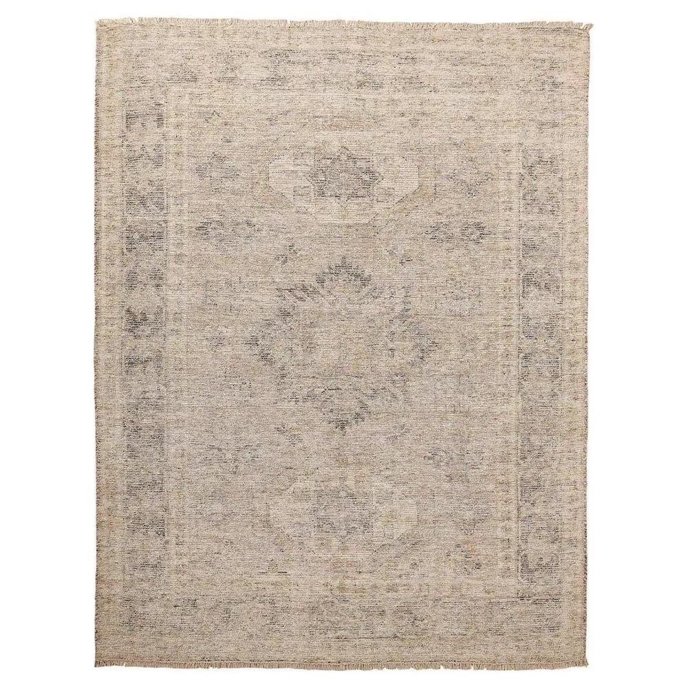 Lily Geometric Patterned Rug - Brown, Wool image