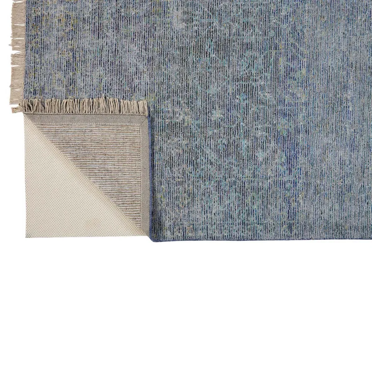 Lily Global Bazaar Patterned Rug - Blue, Wool