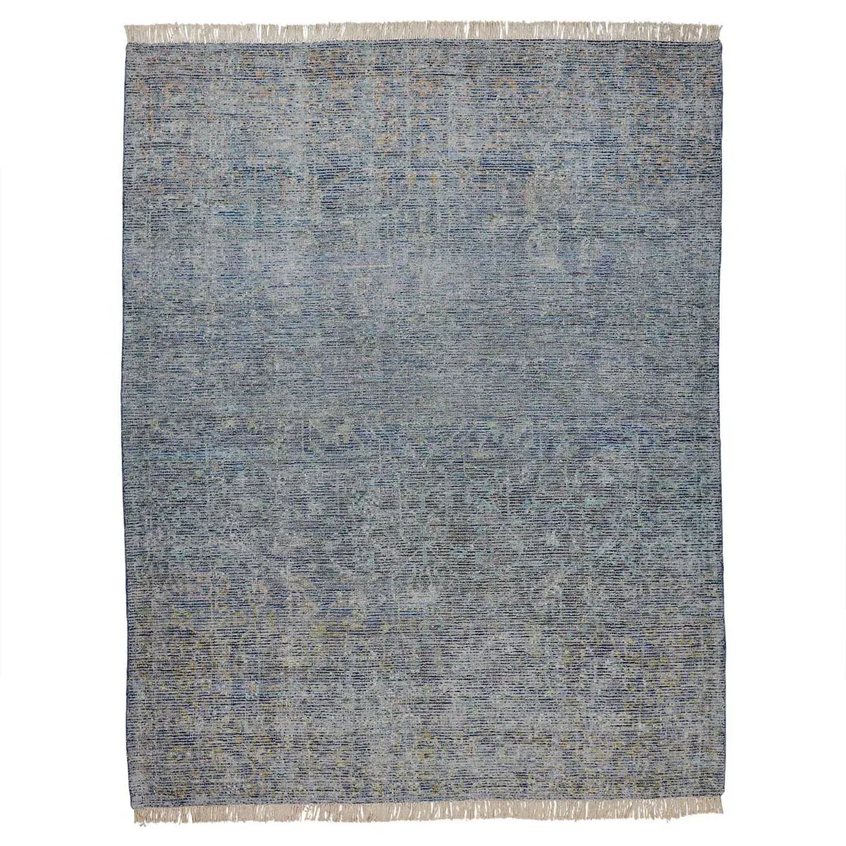 Lily Global Bazaar Patterned Rug - Blue, Wool