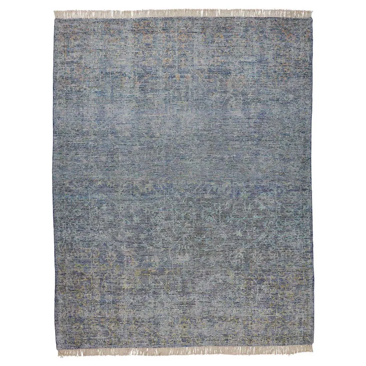Lily Global Bazaar Patterned Rug - Blue, Wool