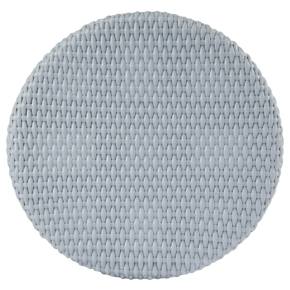 Lily Woven Counter Stool - Blue, Rattan
