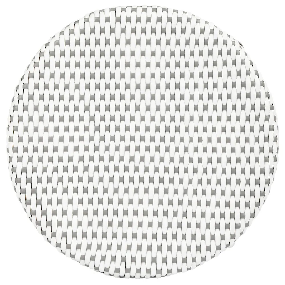 Lily Woven Counter Stool - Grey, Rattan