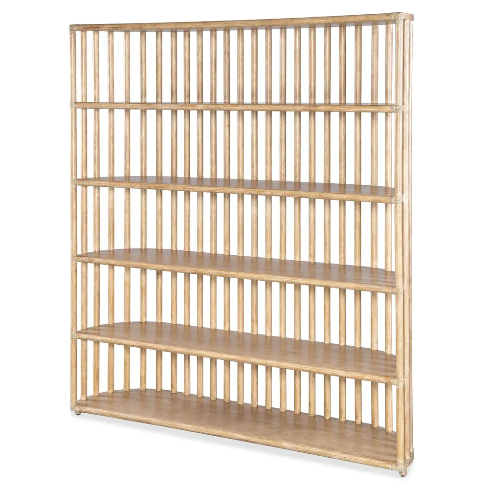 Lincoln Curved Bookcase - Brown, Oak