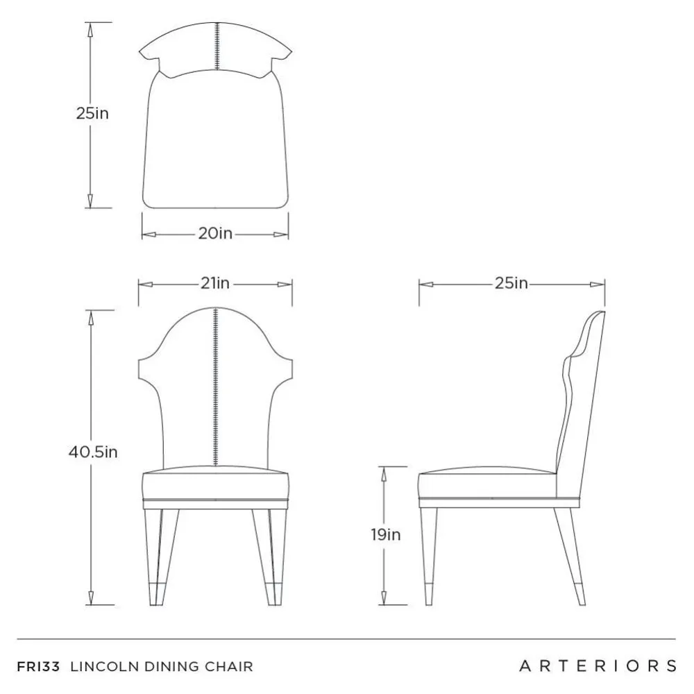 Lincoln Dining Chair - Green, Beech Wood