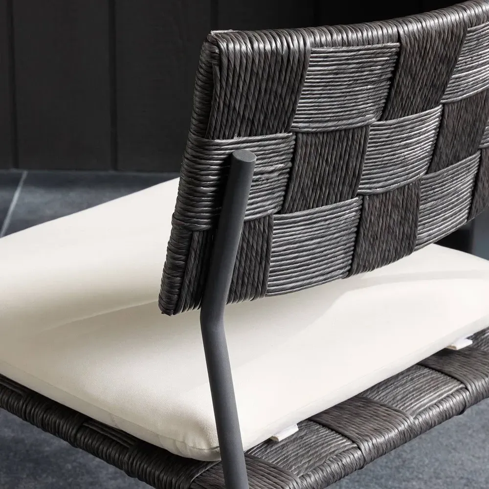 Lindsey Outdoor Dining Chair - Black, Steel