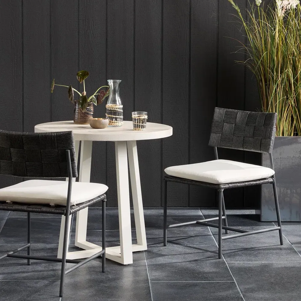 Lindsey Outdoor Dining Chair - Black, Steel