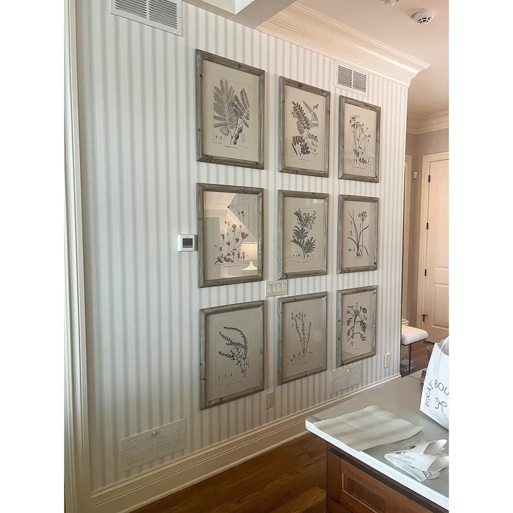 Ling Floral Botanical Frame Illustration Set - Brown