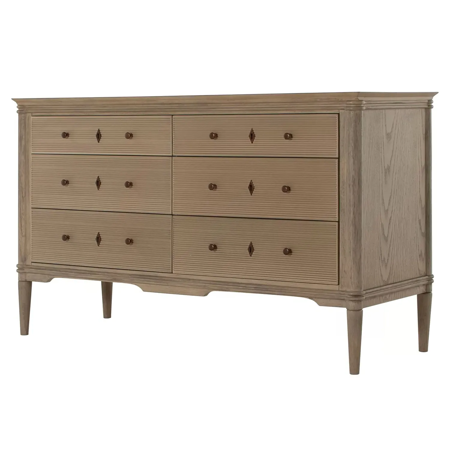 Linnea Double Dresser - Brown, Oak