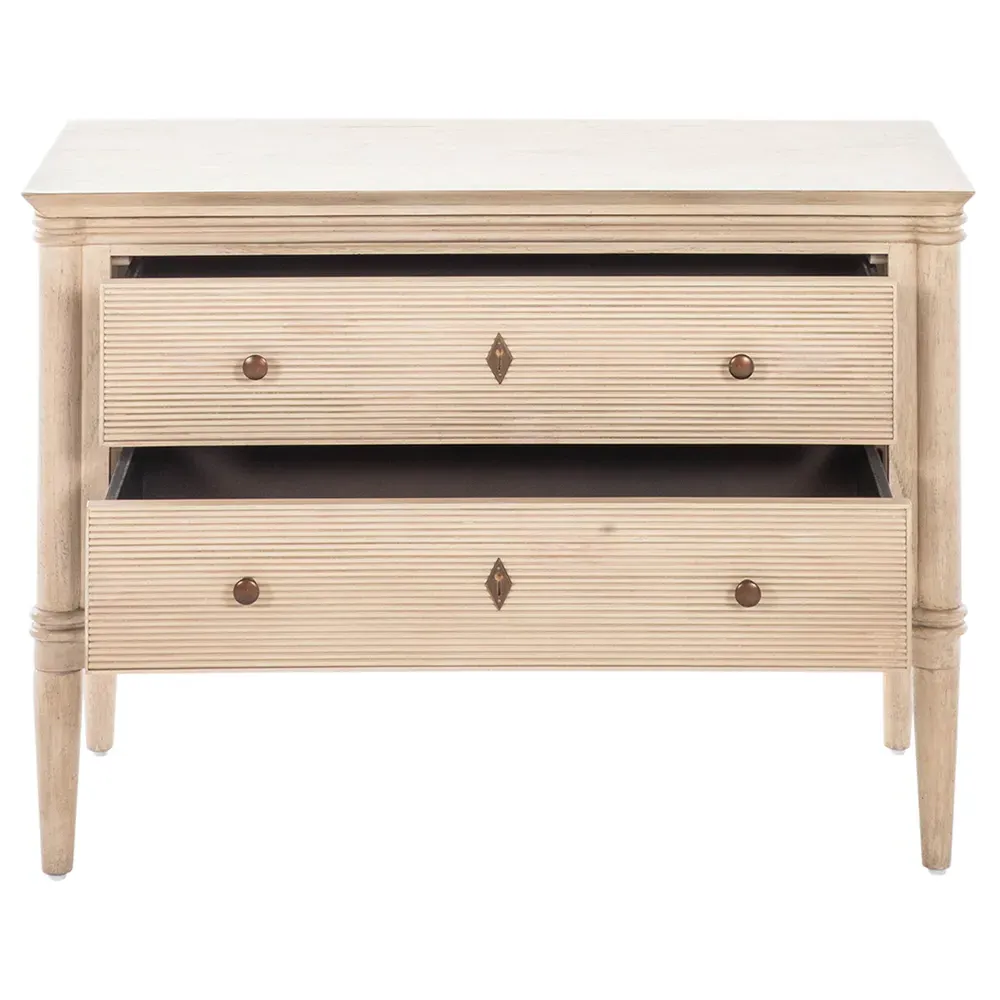 Linnea Nightstand - Beige, Oak