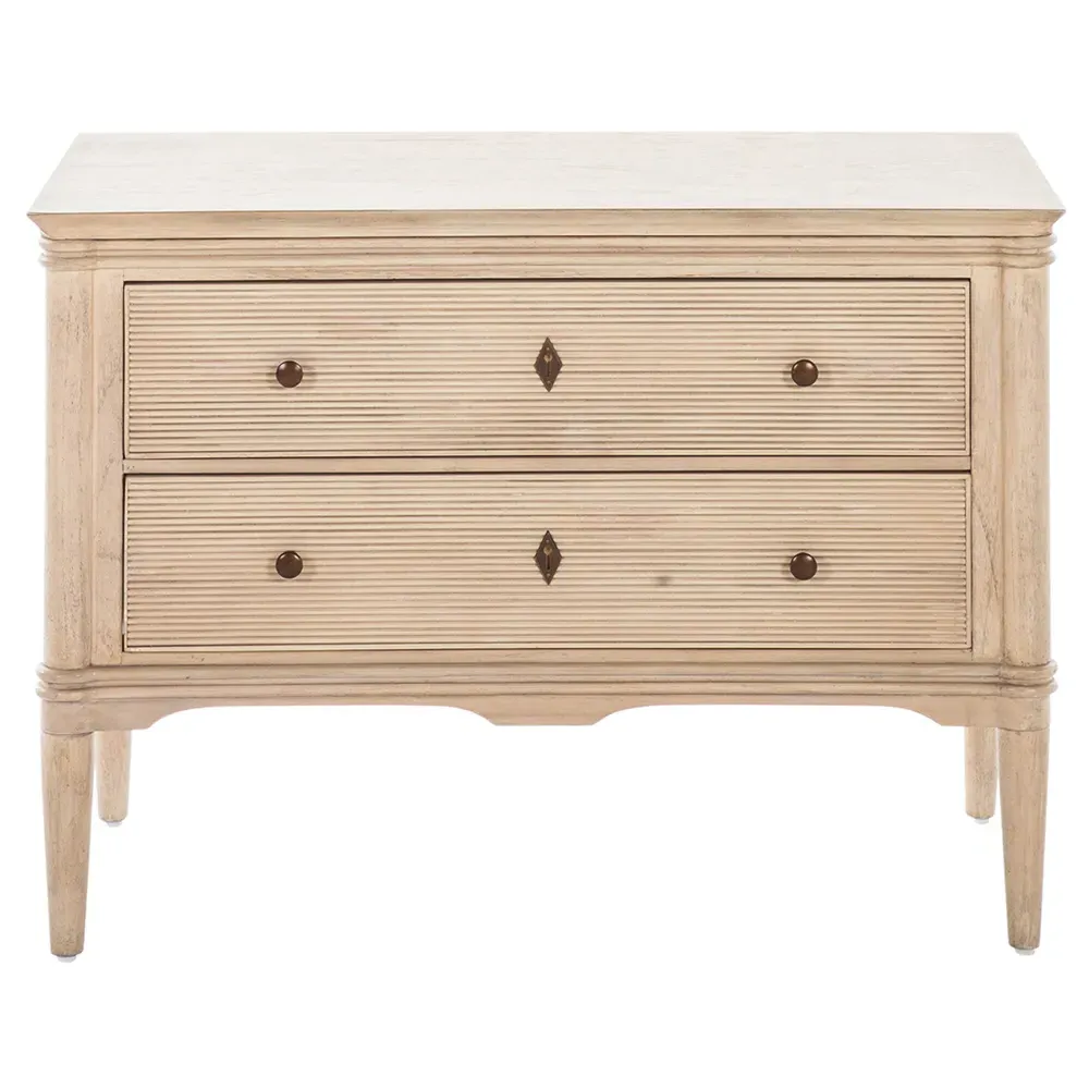 Linnea Nightstand - Beige, Oak