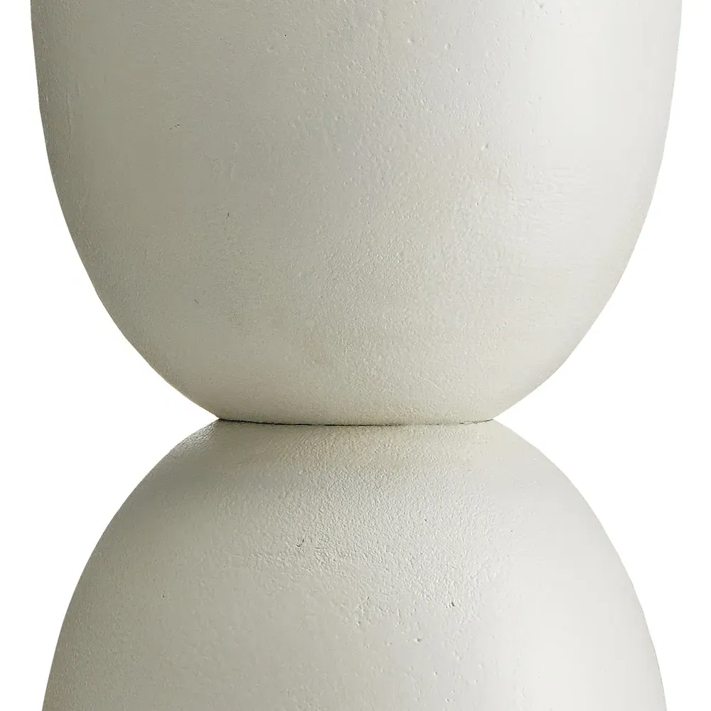 Linno Bedside Table Lamp - White, Cast Aluminum