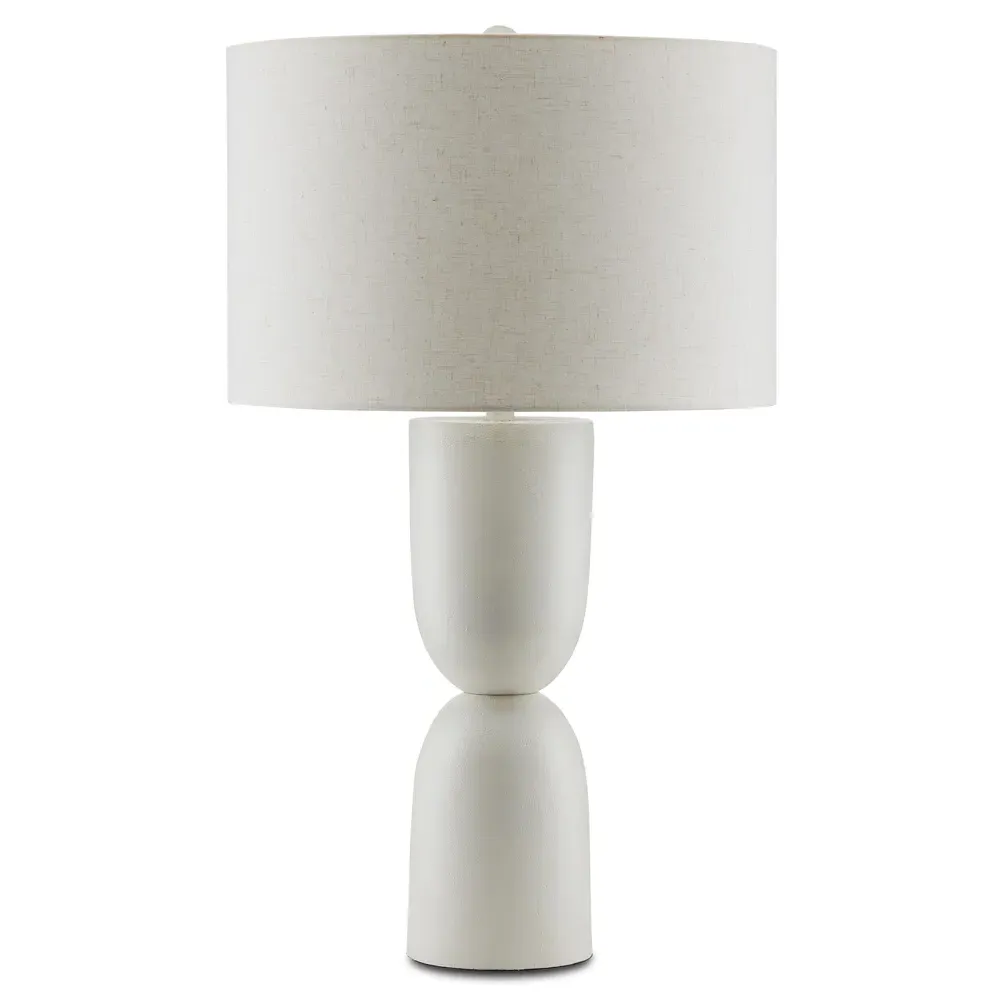 Linno Bedside Table Lamp - White, Cast Aluminum image
