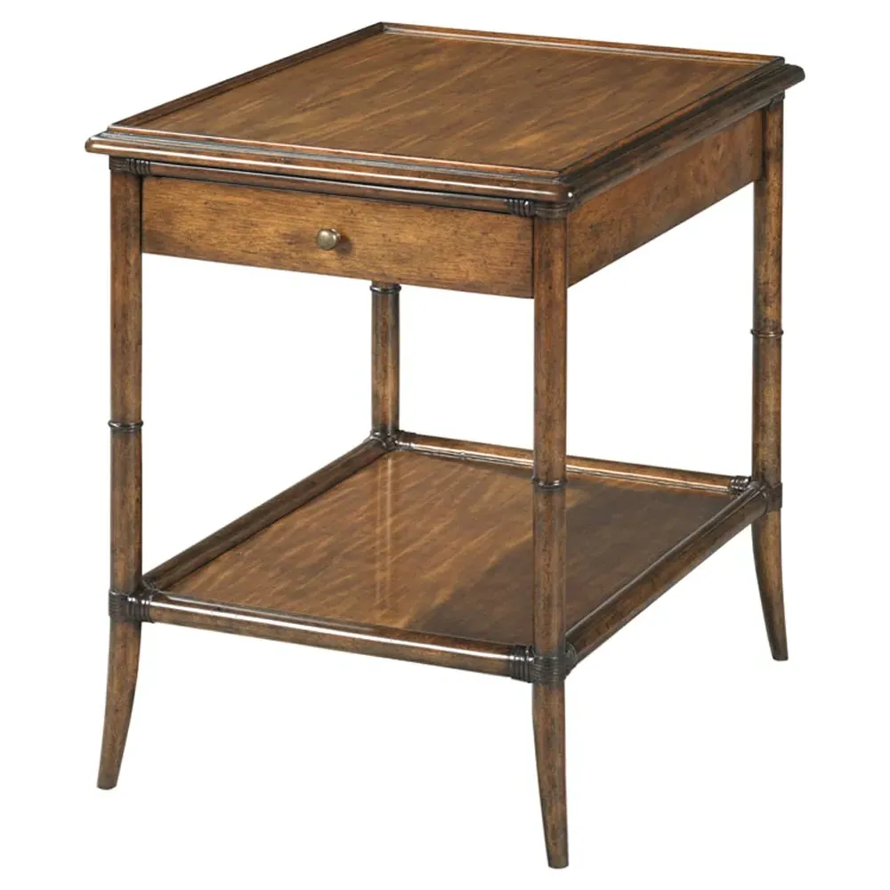 Linwood Rectangular Side Table - Brown, Wood image