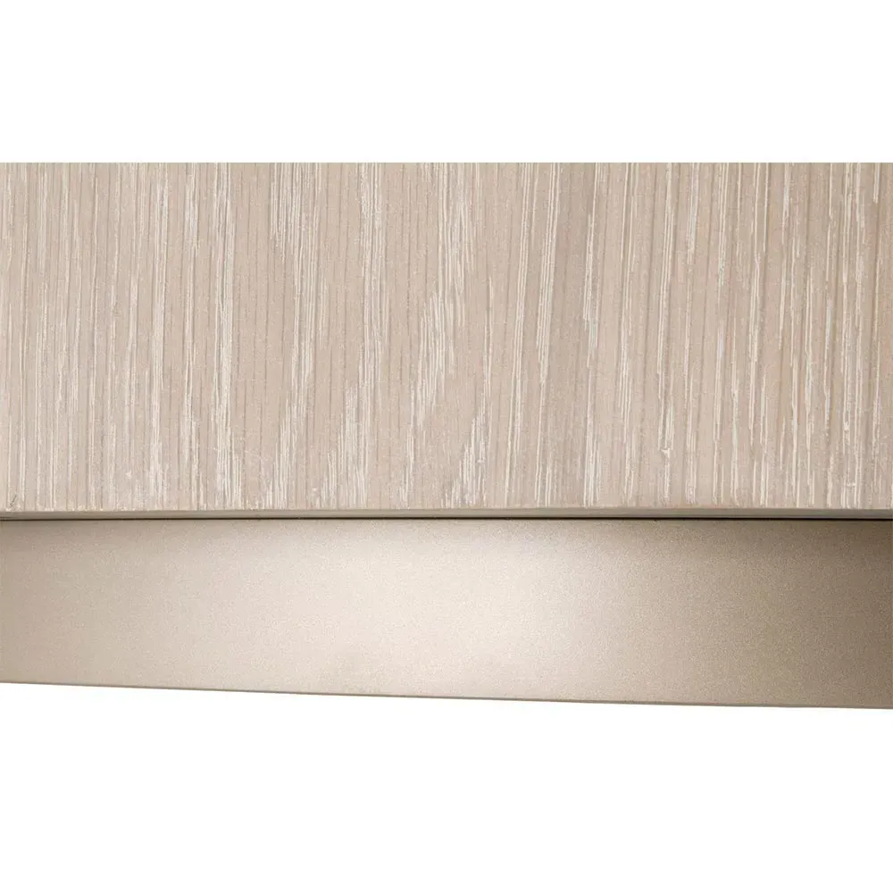 Lionel Round Drum Coffee Table - Grey, Oak