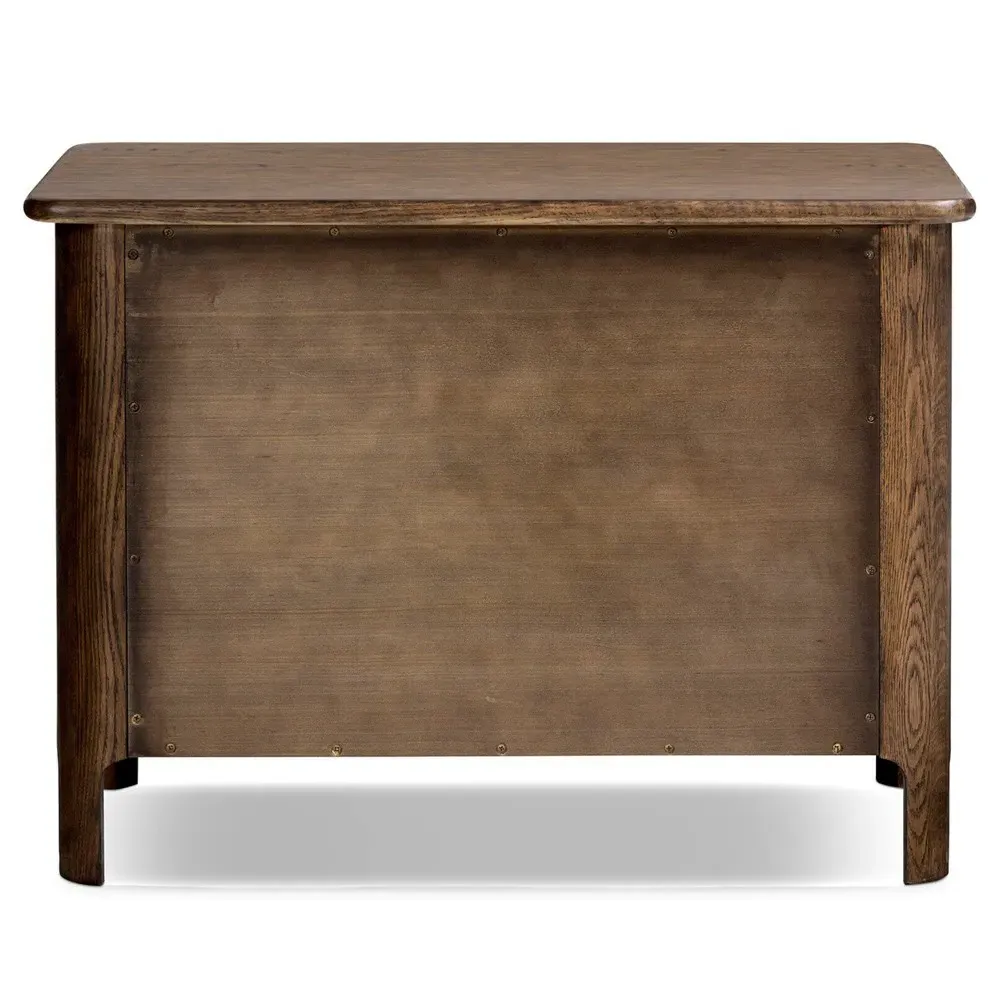 Lionel Wide Nightstand - Brown, Oak