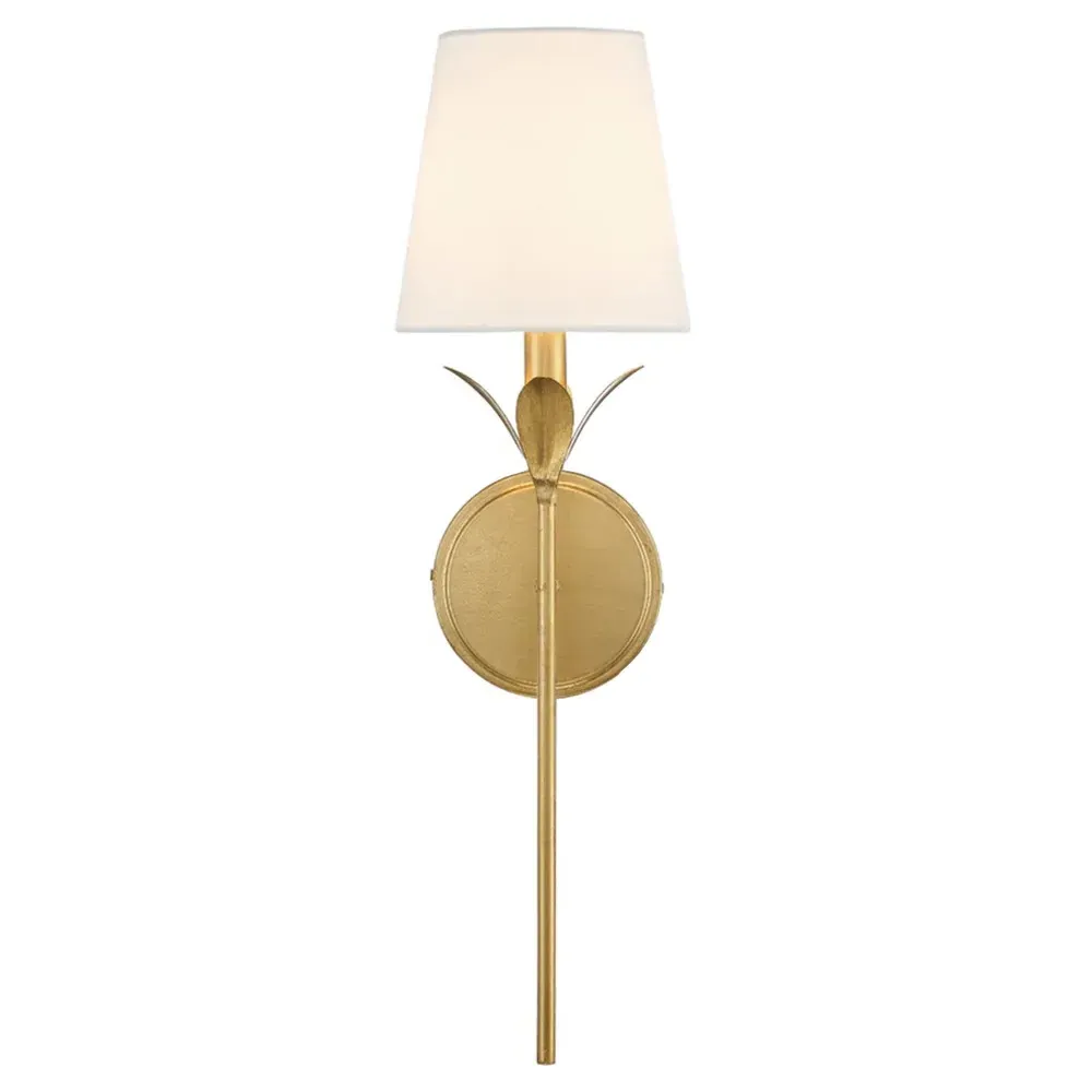 Liora 1 Light Wallchiere Sconce - Antique Gold, Steel image