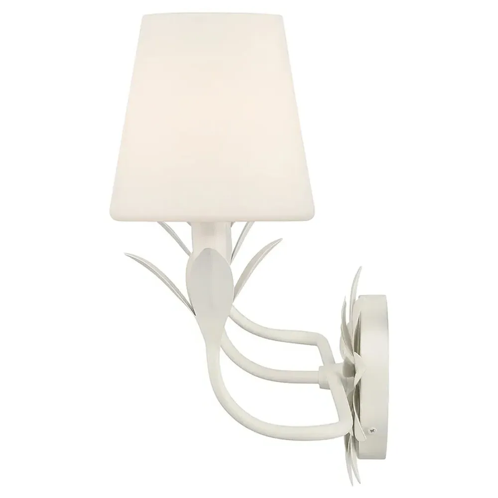 Liora 3 Light Bath Sconce - Matte White, Steel