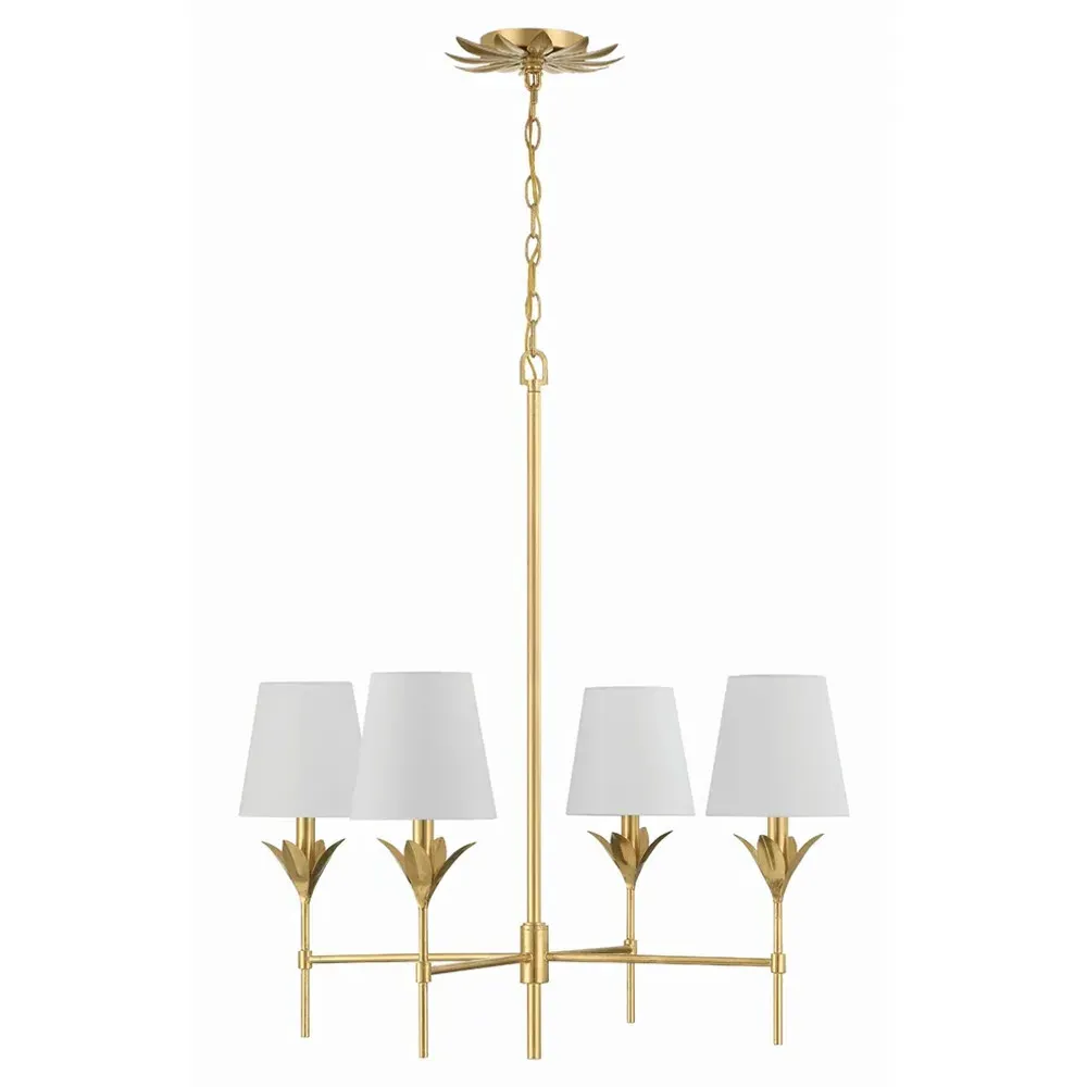 Liora Chandelier - Antique Gold, Steel