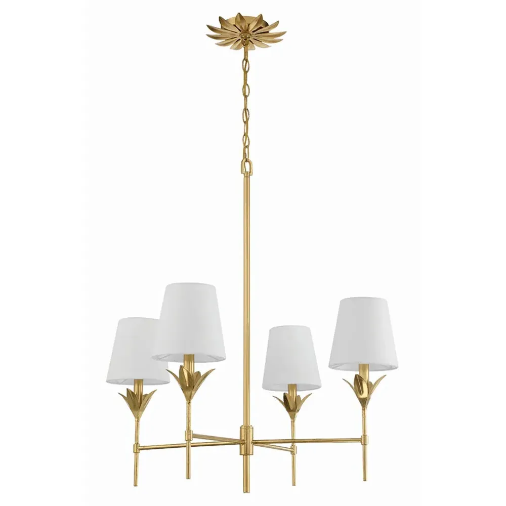Liora Chandelier - Antique Gold, Steel