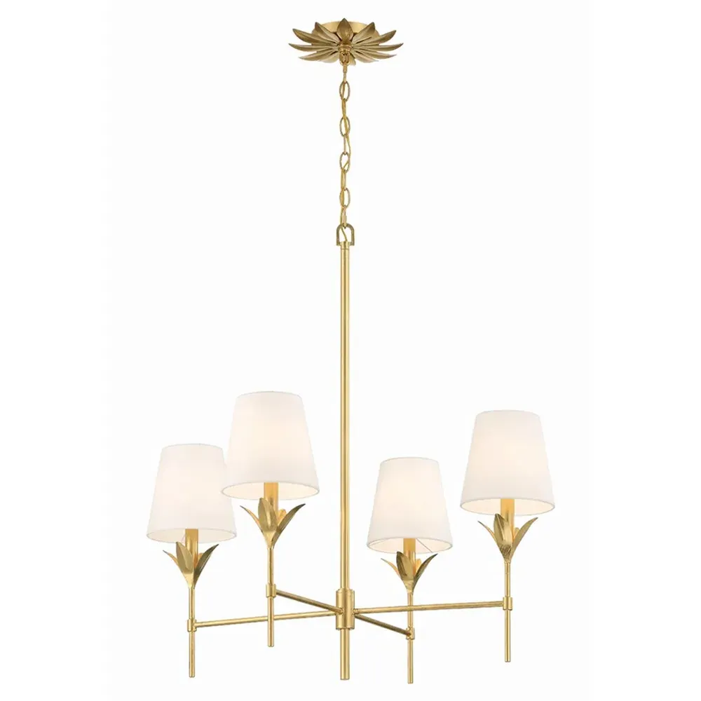 Liora Chandelier - Antique Gold, Steel