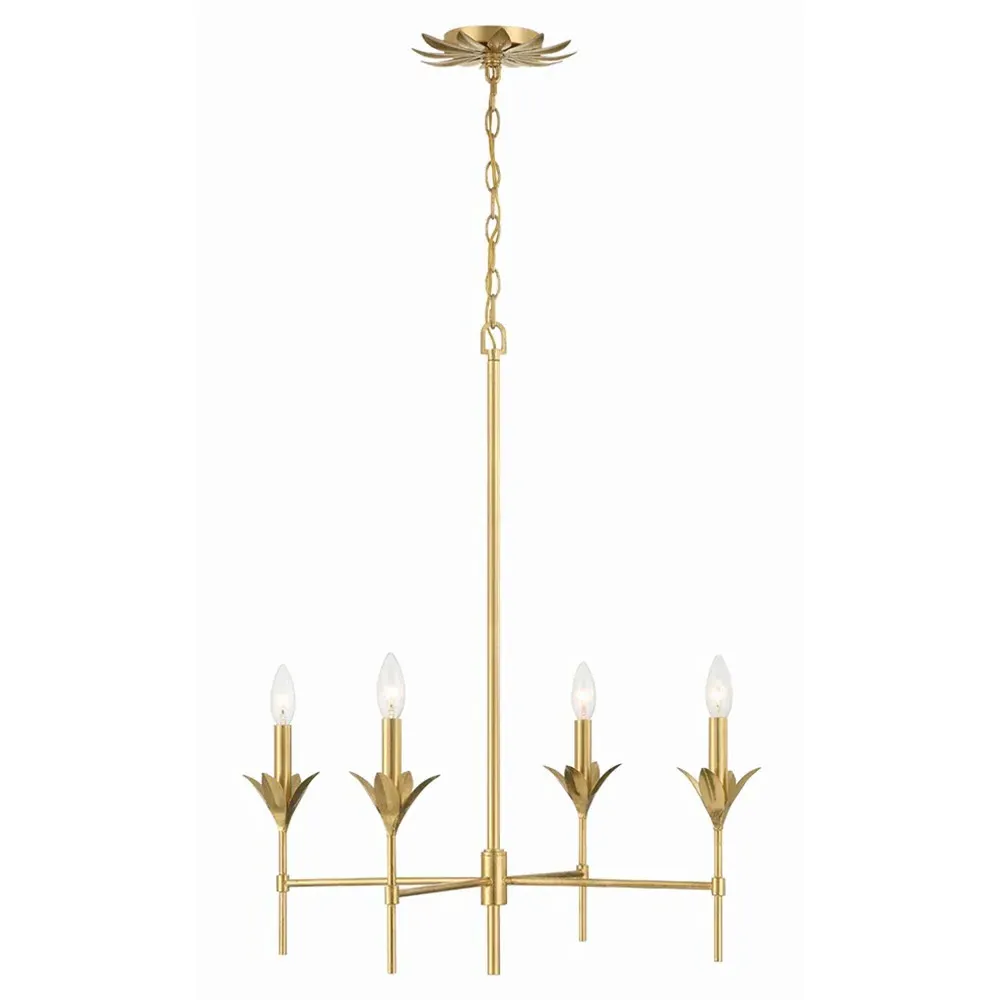 Liora Chandelier - Antique Gold, Steel