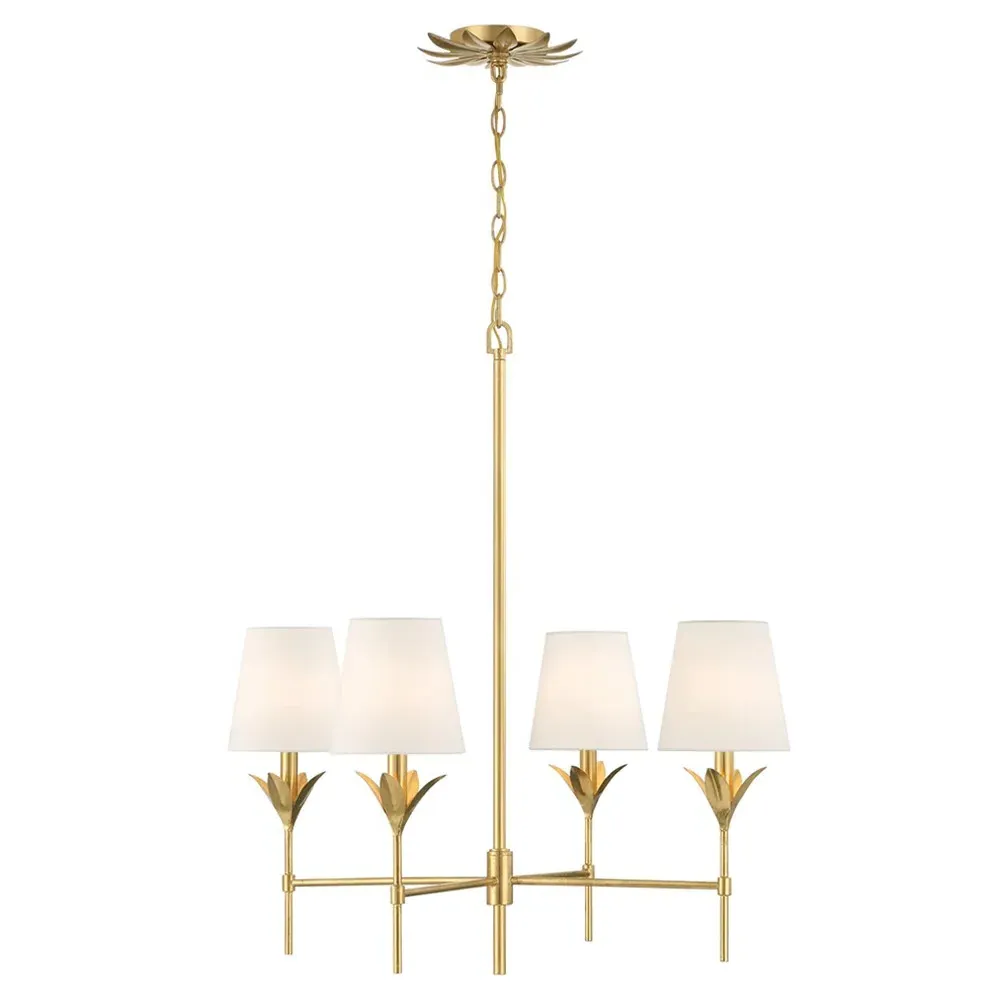 Liora Chandelier - Antique Gold, Steel