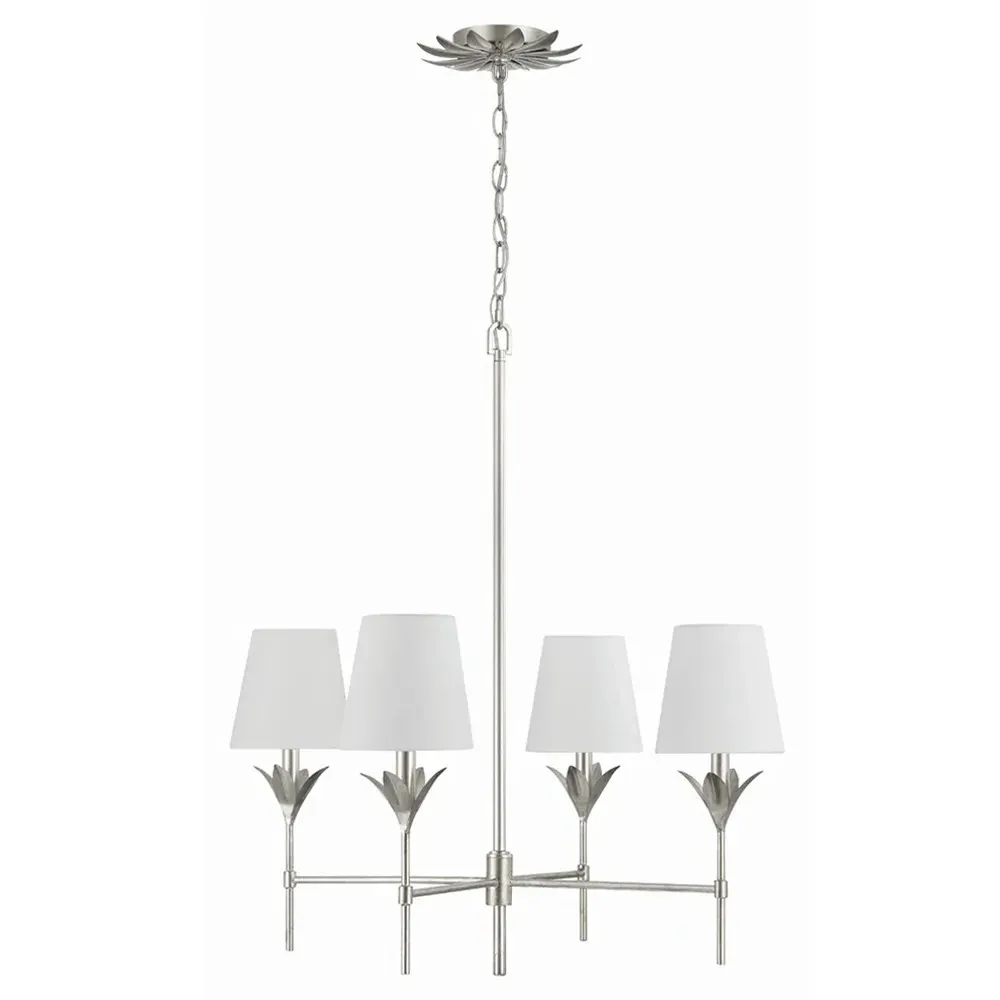 Liora Chandelier - Antique Silver, Steel