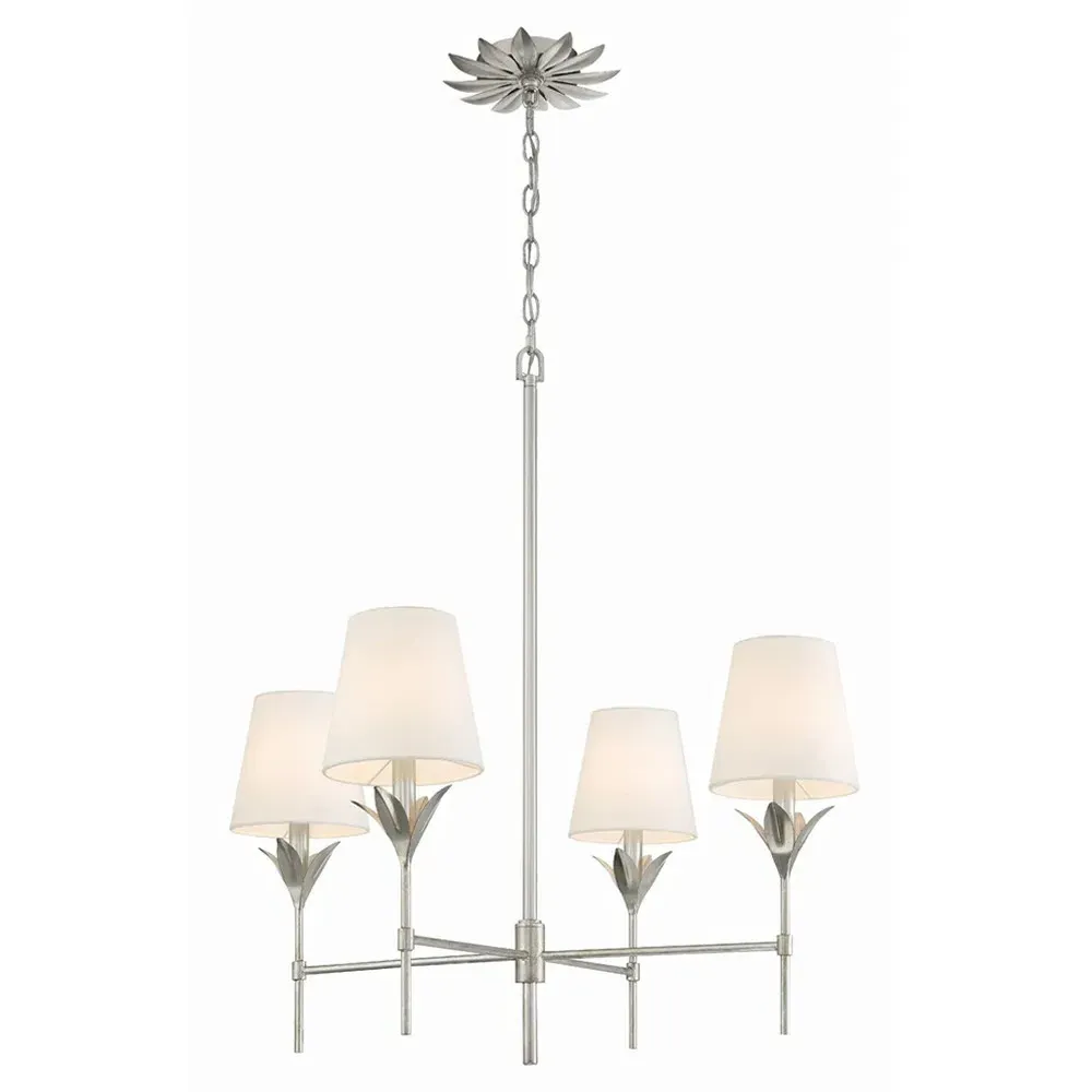 Liora Chandelier - Antique Silver, Steel